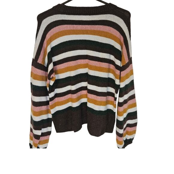 Madewell Payton Retro Striped Coziest Yarn sweater. Size L - Picture 4 of 9